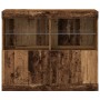 Aparador con Luces LED Madera Vieja 81x37x67 cm de , Aparadores - Ref: Foro24-863030, Precio: 89,30 €, Descuento: %