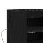 Aparador con Luces LED Roble Negro 81x37x67 cm de , Aparadores - Ref: Foro24-863032, Precio: 91,04 €, Descuento: %