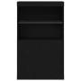 aparador con luces LED roble negro 60x37x100 cm de , Aparadores - Ref: Foro24-863035, Precio: 96,03 €, Descuento: %
