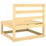2-piece garden furniture set with solid pine wood cushions by vidaXL, Modular outdoor sofas - Ref: Foro24-805760, Price: 88,7...