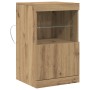 Aparador con Luces LED Roble Artesanal 41x37x67 cm de , Aparadores - Ref: Foro24-863037, Precio: 58,09 €, Descuento: %
