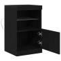 Mueble de TV con Luces LED Madera Negra 41x37x67 cm de , Aparadores - Ref: Foro24-863038, Precio: 61,42 €, Descuento: %