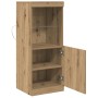 Aparador con Luces LED Roble Artesanal 41x37x100 cm de , Aparadores - Ref: Foro24-863040, Precio: 76,35 €, Descuento: %