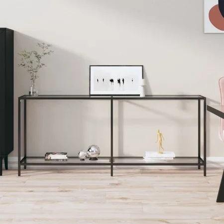 Transparent tempered glass console table 180x35x75.5 cm by vidaXL, Side tables - Ref: Foro24-331702, Price: 109,18 €, Discoun...