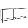 Transparent tempered glass console table 180x35x75.5 cm by vidaXL, Side tables - Ref: Foro24-331702, Price: 109,18 €, Discoun...