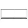 Transparent tempered glass console table 180x35x75.5 cm by vidaXL, Side tables - Ref: Foro24-331702, Price: 109,18 €, Discoun...