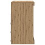 Sideboard con luces LED Roble Artisan 60,5x37x67 cm de , Aparadores - Ref: Foro24-863043, Precio: 75,61 €, Descuento: %