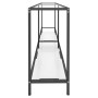 Transparent tempered glass console table 180x35x75.5 cm by vidaXL, Side tables - Ref: Foro24-331702, Price: 111,16 €, Discoun...