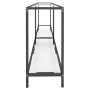 Transparent tempered glass console table 180x35x75.5 cm by vidaXL, Side tables - Ref: Foro24-331702, Price: 109,18 €, Discoun...