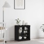 Aparador con luces LED Negro Roble 60,5x37x67 cm de , Aparadores - Ref: Foro24-863044, Precio: 80,13 €, Descuento: %