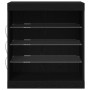 Aparador con luces LED Negro Roble 60,5x37x67 cm de , Aparadores - Ref: Foro24-863044, Precio: 80,13 €, Descuento: %