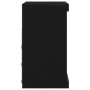 Aparador con luces LED Negro Roble 60,5x37x67 cm de , Aparadores - Ref: Foro24-863044, Precio: 80,13 €, Descuento: %