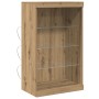 Sideboard con Luces LED de de Roble Artesano 60,5x37x100 cm de , Aparadores - Ref: Foro24-863046, Precio: 84,37 €, Descuento: %
