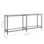 Transparenter Konsolentisch aus gehärtetem Glas, 180 x 35 x 75,5 cm von vidaXL, Seitentische - Ref: Foro24-331702, Preis: 111...