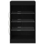 Aparador con Luces LED Roble Negro 41x37x67 cm de , Aparadores - Ref: Foro24-863053, Precio: 70,53 €, Descuento: %