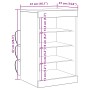 Aparador con Luces LED Roble Negro 41x37x67 cm de , Aparadores - Ref: Foro24-863053, Precio: 70,53 €, Descuento: %