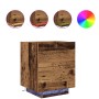 Mesitas de Noche con Luces LED 2 pcs Madera Vieja 45x40x55 cm de , Mesitas de noche - Ref: Foro24-863058, Precio: 140,01 €, D...