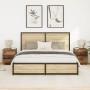 Mesitas de Noche con Luces LED 2 pcs Madera Vieja 45x40x55 cm de , Mesitas de noche - Ref: Foro24-863058, Precio: 140,01 €, D...