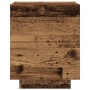 Mesitas de Noche con Luces LED 2 pcs Madera Vieja 45x40x55 cm de , Mesitas de noche - Ref: Foro24-863058, Precio: 140,01 €, D...