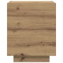 Cabinet de Noche con Luces LED Madera de Roble 45x40x55 cm de , Mesitas de noche - Ref: Foro24-863059, Precio: 80,76 €, Descu...