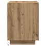 Cabinet de Noche con Luces LED Madera de Roble 45x40x55 cm de , Mesitas de noche - Ref: Foro24-863059, Precio: 80,76 €, Descu...