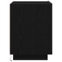 cabinet de noche con luces LED Negro Roble 45x40x55 cm de , Mesitas de noche - Ref: Foro24-863061, Precio: 85,50 €, Descuento: %