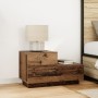 Armario de Noche con Luces LED Madera Antigua 100x36x49 cm de , Mesitas de noche - Ref: Foro24-863063, Precio: 81,84 €, Descu...