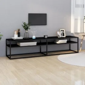 Schwarzer TV-Schrank aus gehärtetem Glas, 180 x 40 x 40,5 cm von vidaXL, TV-Möbel - Ref: Foro24-331723, Preis: 131,99 €, Raba...