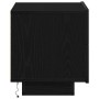 Mesita de Noche con Luces LED Roble Negro 70x36x40.5 cm de , Mesitas de noche - Ref: Foro24-863065, Precio: 86,79 €, Descuent...