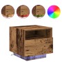 Cabinet de Noche con Luces LED Madera Vieja 40x39x37 cm de , Mesitas de noche - Ref: Foro24-863066, Precio: 61,18 €, Descuent...