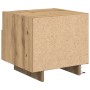 Cabinet de Cama con Luces LED Roble Artesano 40x39x37 cm de , Mesitas de noche - Ref: Foro24-863068, Precio: 61,18 €, Descuen...