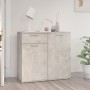 Aparador de madera contrachapada gris hormigón 80x36x75 cm de vidaXL, Aparadores - Ref: Foro24-805774, Precio: 89,81 €, Descu...
