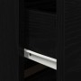 Cabinet de Noche con LED Montado en la Pared Roble Negro 50x39x41 cm de , Mesitas de noche - Ref: Foro24-863076, Precio: 68,9...
