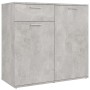 Aparador de madera contrachapada gris hormigón 80x36x75 cm de vidaXL, Aparadores - Ref: Foro24-805774, Precio: 89,81 €, Descu...