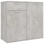 Concrete gray plywood sideboard 80x36x75 cm by vidaXL, Sideboards - Ref: Foro24-805774, Price: 85,91 €, Discount: %