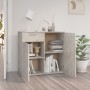 Aparador de madera contrachapada gris hormigón 80x36x75 cm de vidaXL, Aparadores - Ref: Foro24-805774, Precio: 89,81 €, Descu...
