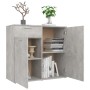 Aparador de madera contrachapada gris hormigón 80x36x75 cm de vidaXL, Aparadores - Ref: Foro24-805774, Precio: 89,81 €, Descu...