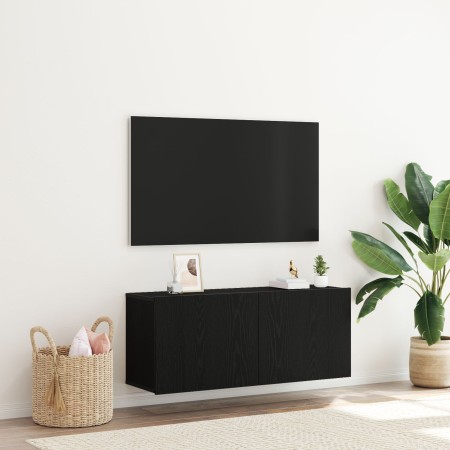Gabinete de pared para TV Negro Roble 100x30x41 cm Madera engineered von , TV-Möbel - Ref: Foro24-863084, Preis: 69,30 €, Rab...