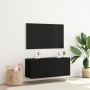 Gabinete de pared para TV Negro Roble 100x30x41 cm Madera engineered von , TV-Möbel - Ref: Foro24-863084, Preis: 69,30 €, Rab...