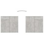 Aparador de madera contrachapada gris hormigón 80x36x75 cm de vidaXL, Aparadores - Ref: Foro24-805774, Precio: 89,81 €, Descu...
