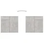 Concrete gray plywood sideboard 80x36x75 cm by vidaXL, Sideboards - Ref: Foro24-805774, Price: 85,91 €, Discount: %