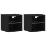 Mueble de TV LED 2 piezas Roble Negro 30x28,5x30 cm Madera Ingenierizada | Foro24.es | Tu tienda online para hogar, jardín y más Foro24.es
