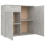 Aparador de madera contrachapada gris hormigón 80x36x75 cm de vidaXL, Aparadores - Ref: Foro24-805774, Precio: 89,81 €, Descu...
