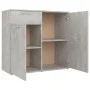 Concrete gray plywood sideboard 80x36x75 cm by vidaXL, Sideboards - Ref: Foro24-805774, Price: 85,91 €, Discount: %