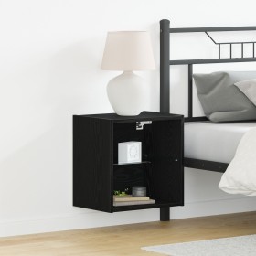 Estante Flotante Negro Roble 40x28,5x40 cm Madera Elaborada by , Closets and storage - Ref: Foro24-863094, Price: 40,67 €, Di...