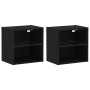 Estante flotante 2 pcs Negro Roble 40x28,5x40 cm Madera Compensada von , Schränke und Lagerung - Ref: Foro24-863095, Preis: 6...
