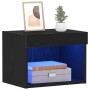 Armario de pared con luces LED Roble Negro 40x30x30 cm von , TV-Möbel - Ref: Foro24-863102, Preis: 38,39 €, Rabatt: -5%%