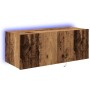 Cabinet de TV con luces LED Madera antigua 80x35x31 cm von , TV-Möbel - Ref: Foro24-863104, Preis: 67,46 €, Rabatt: -5%%