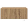 Mueble de TV  con luces LED Roble Artesanal 80x35x31 cm | Foro24.es | Tu tienda online para hogar, jardín y más Foro24.es