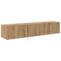 Armarios de pared para TV con luces LED 2 pcs Roble artesanal 80x35x31 cm von , TV-Möbel - Ref: Foro24-863107, Preis: 116,93 ...